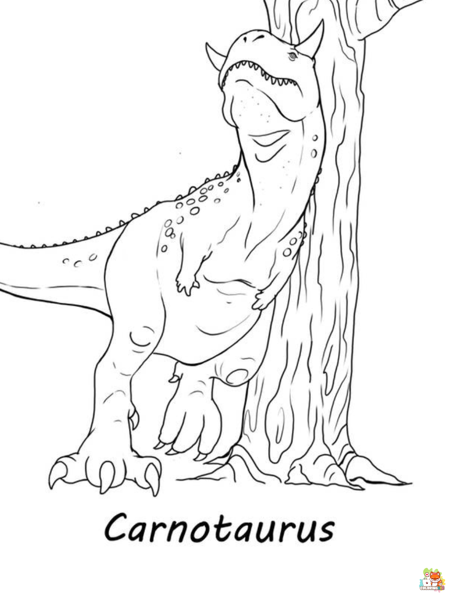 carnotaurus coloring pages 1