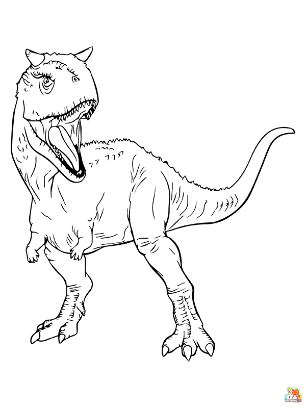 carnotaurus coloring pages 2
