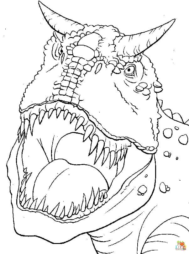 carnotaurus coloring pages 4