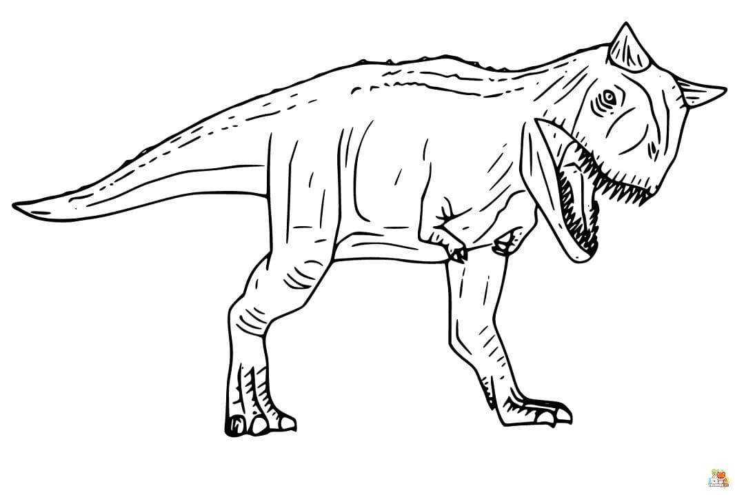 carnotaurus coloring pages 5