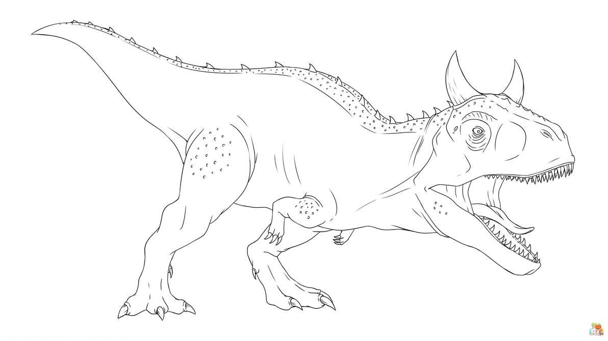 carnotaurus coloring pages printable