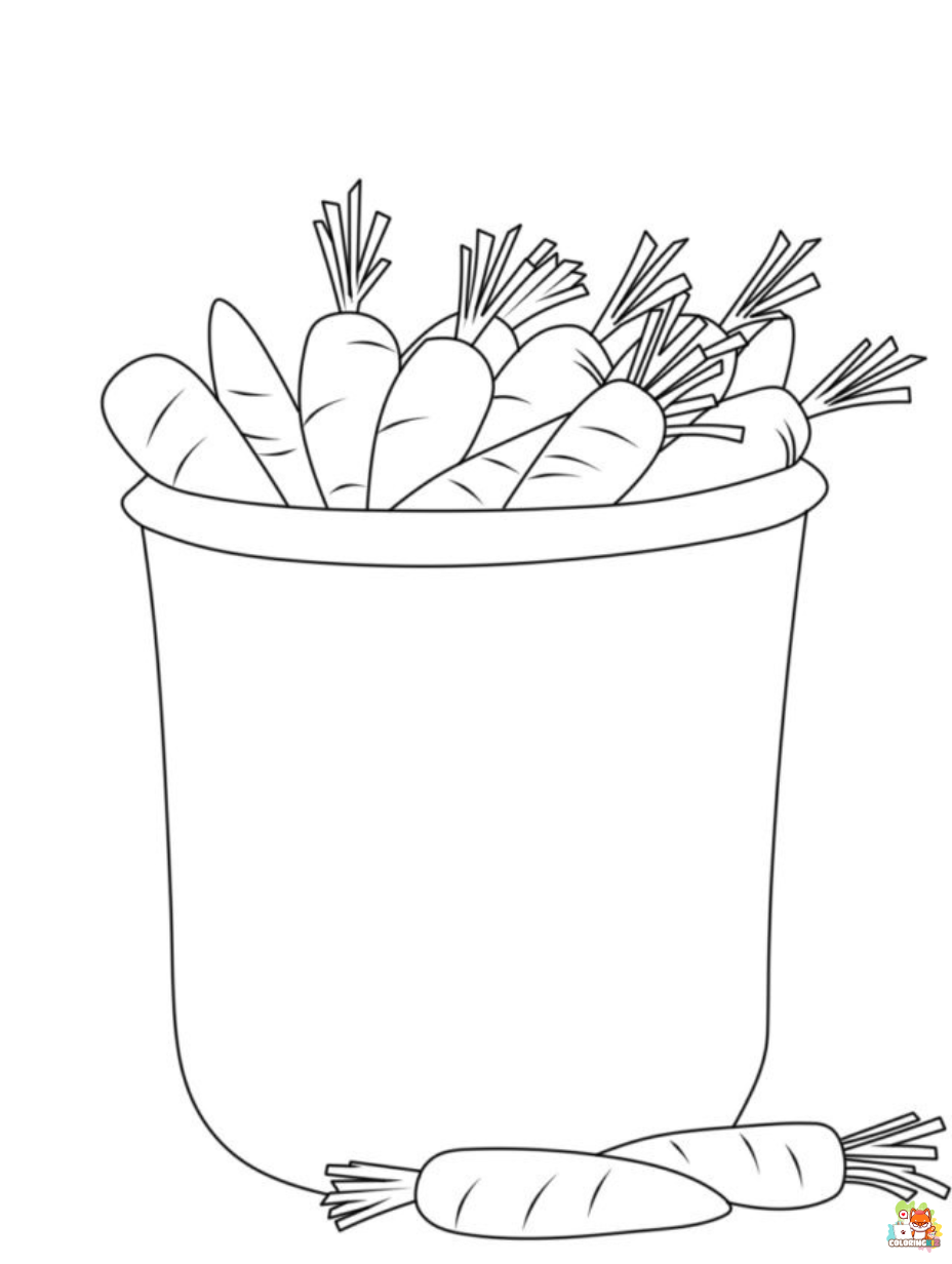 carrot coloring pages 1