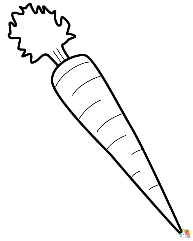 carrot coloring pages 2