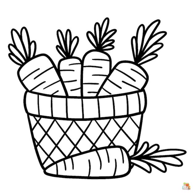 carrot coloring pages 4