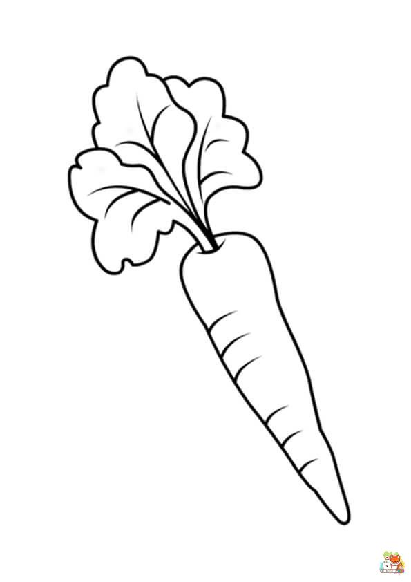 carrot coloring pages free