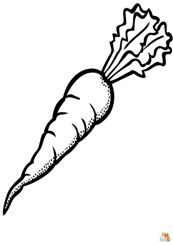 carrot coloring pages printable free