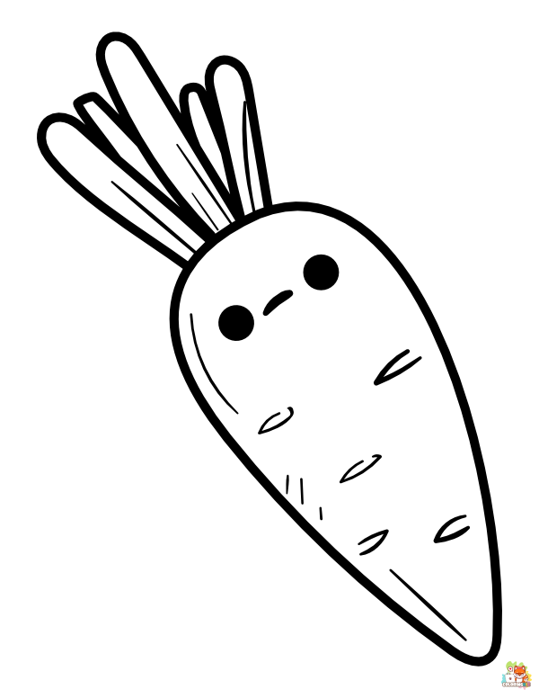carrot coloring pages to print