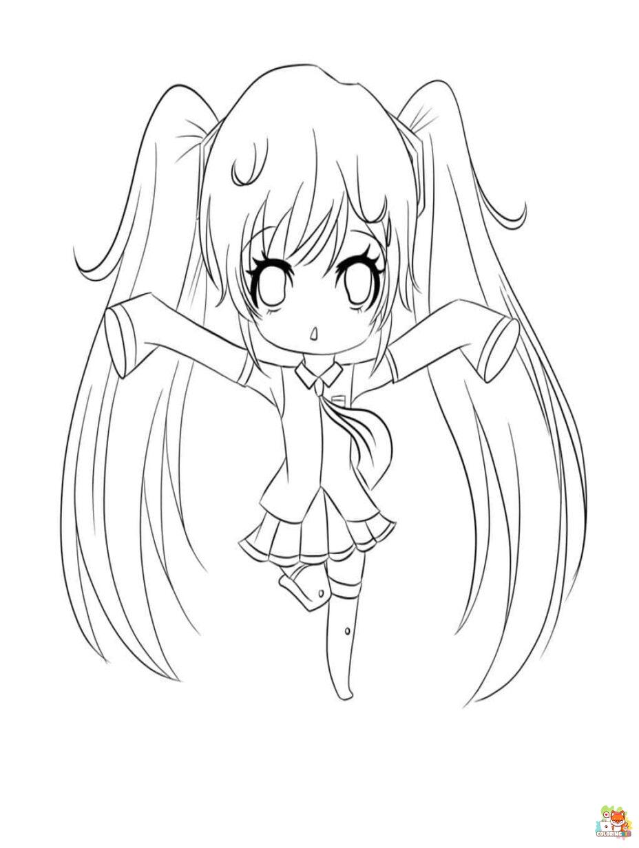 chibi coloring pages 4