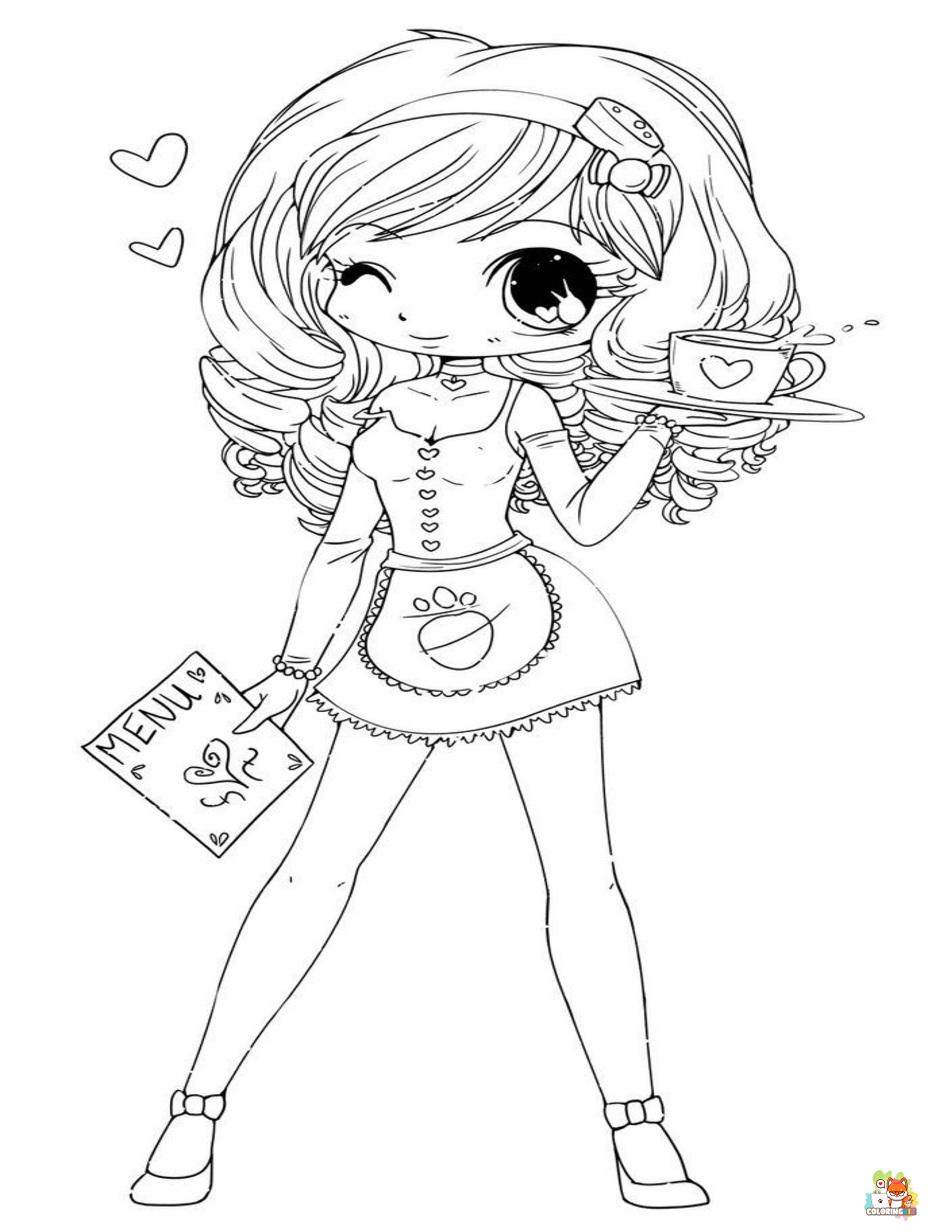 chibi coloring pages 8