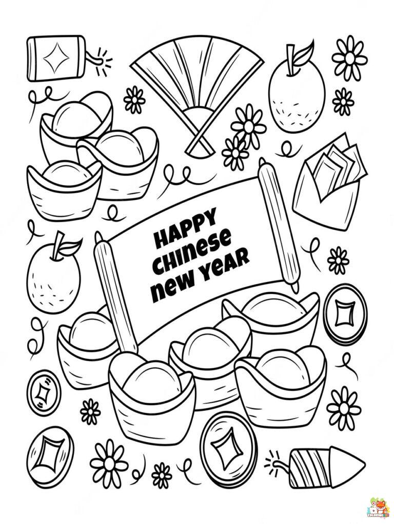 chinese new year coloring pages printable free