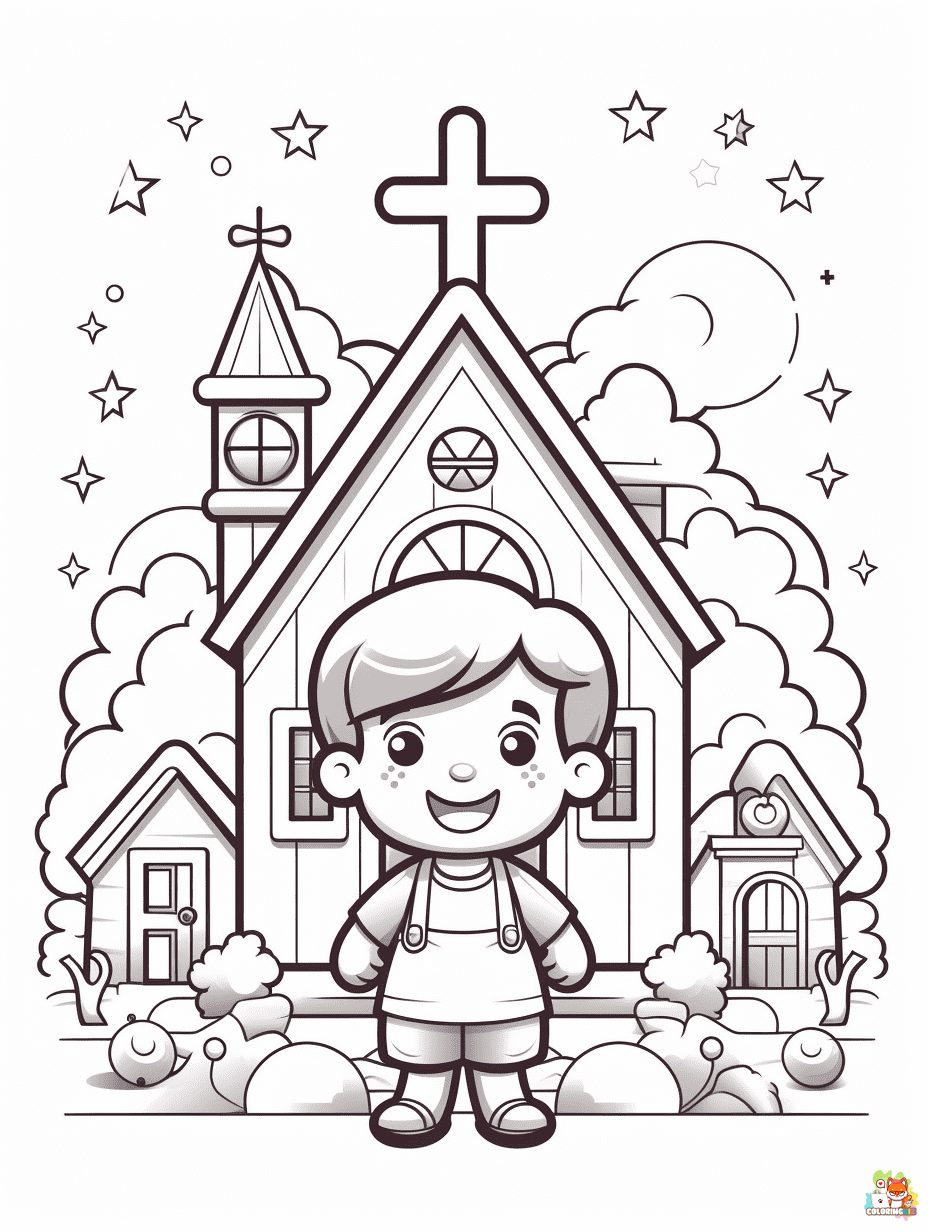 christian coloring pages 1