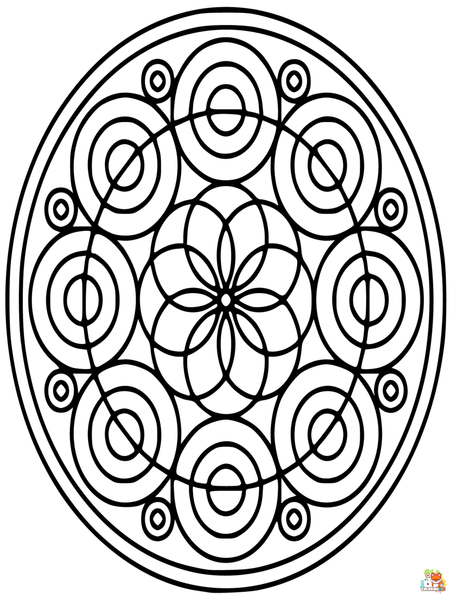 circle coloring pages printable free