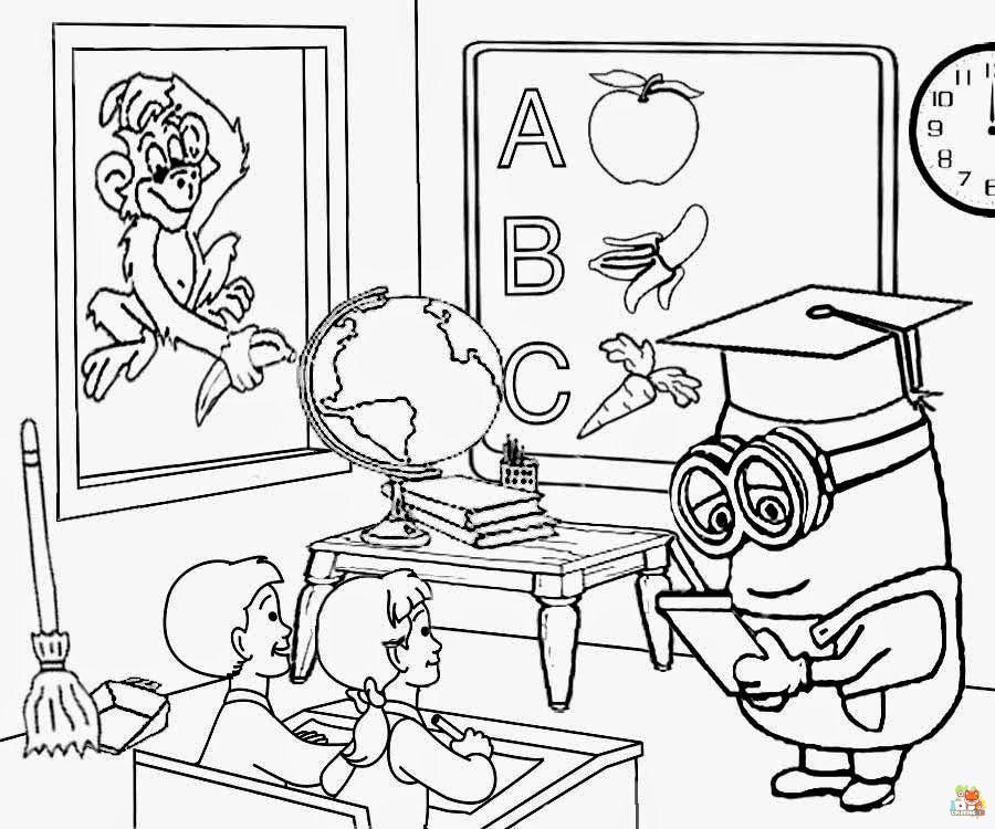 classroom coloring pages 5 1