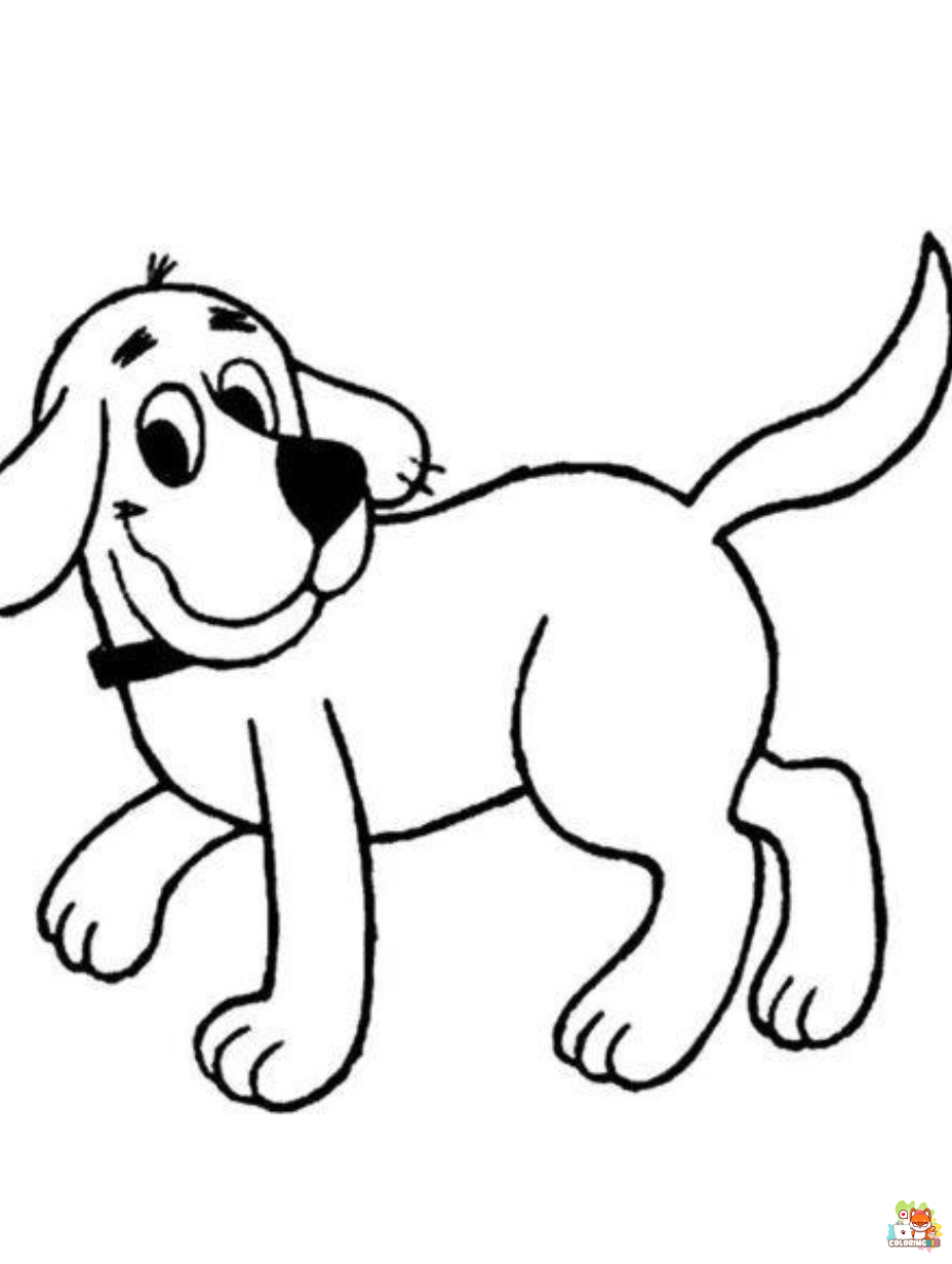 clifford coloring pages 1