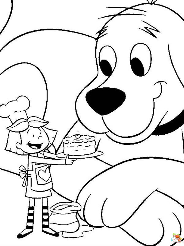clifford coloring pages 7