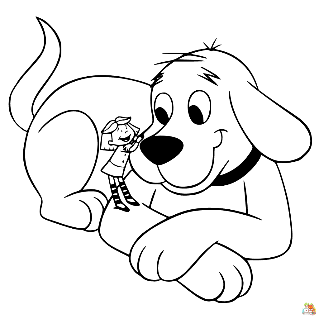 clifford coloring pages 9