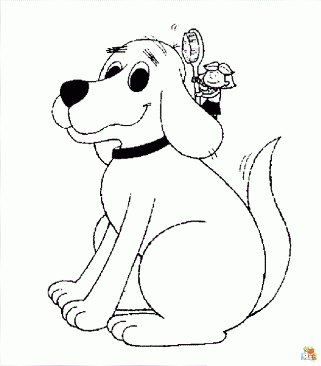 clifford coloring pages printable