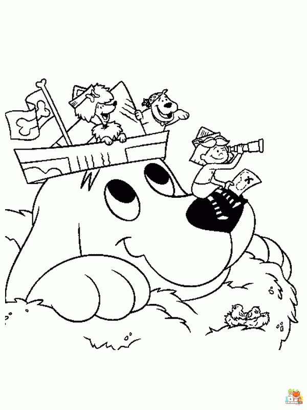 clifford coloring pages to print