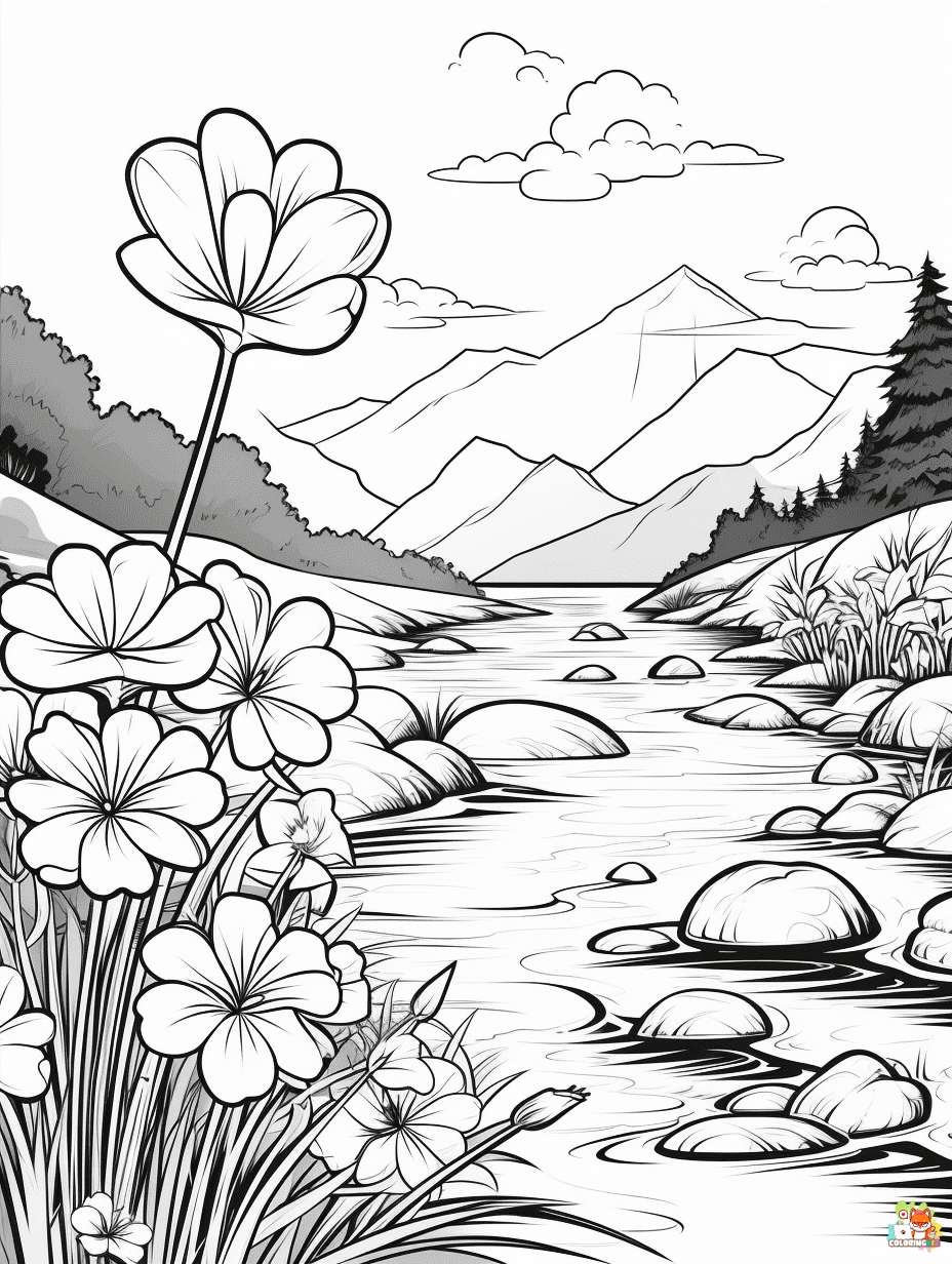 clover coloring pages 1