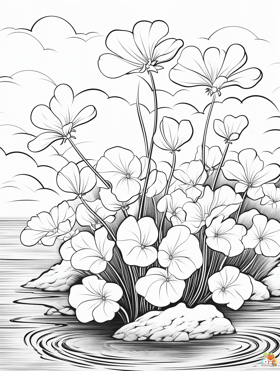 clover coloring pages printable