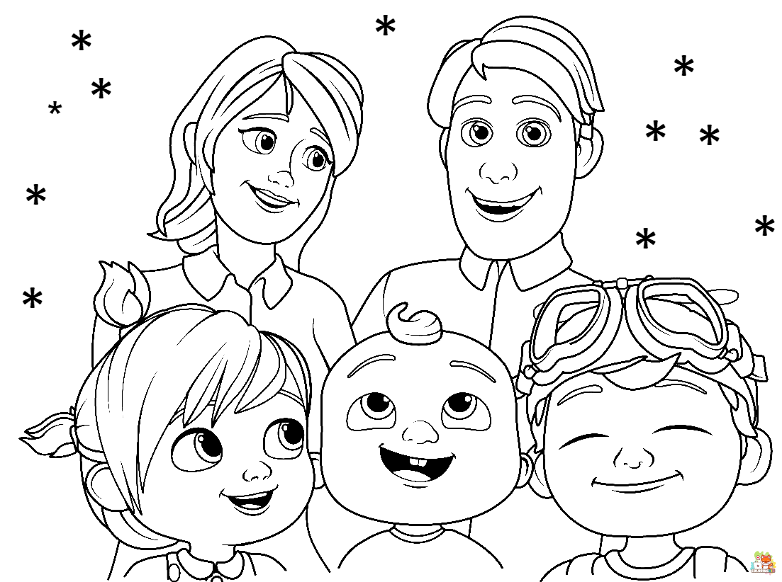 cocomelon coloring pages free