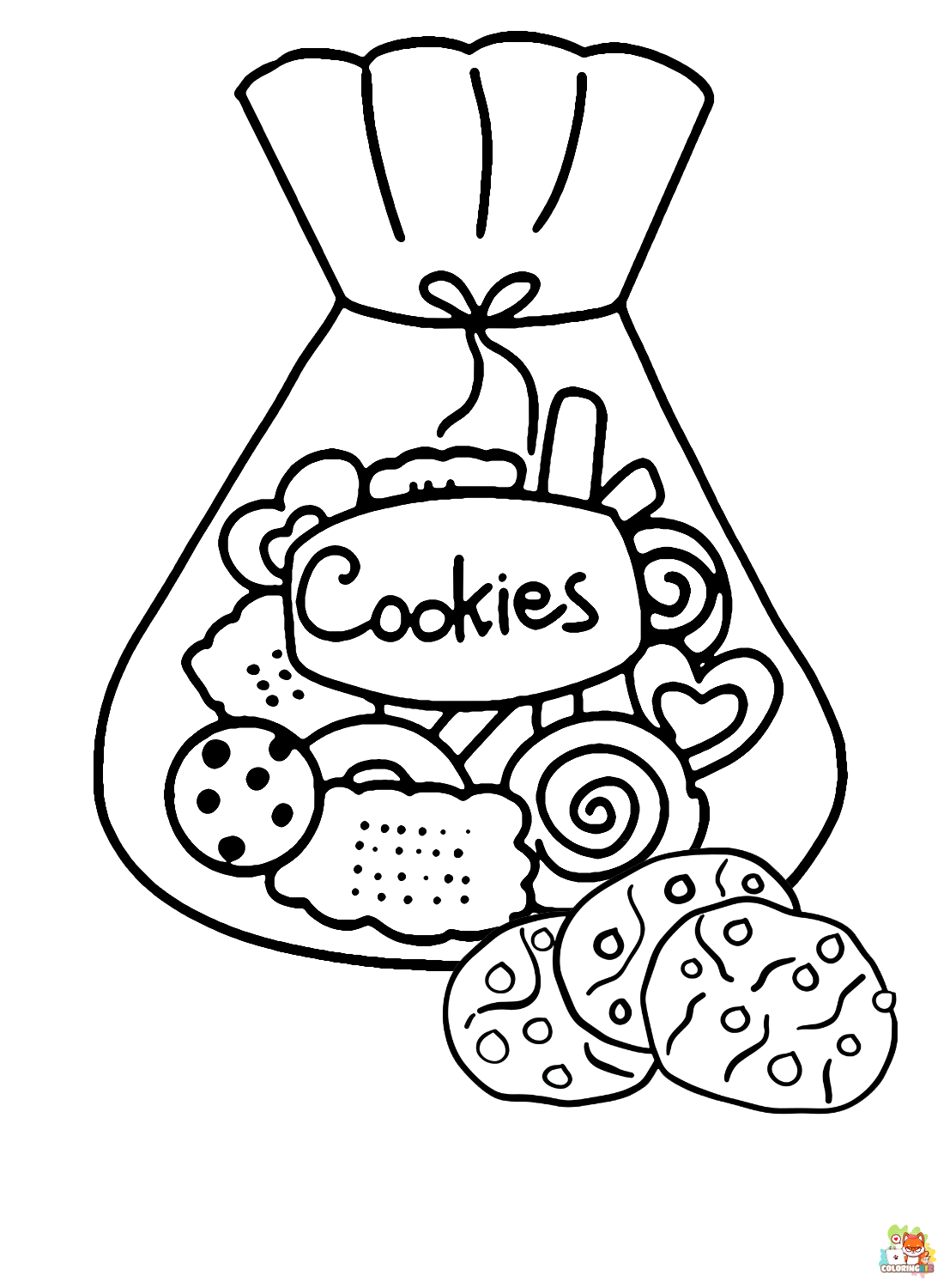 cookies coloring pages 1