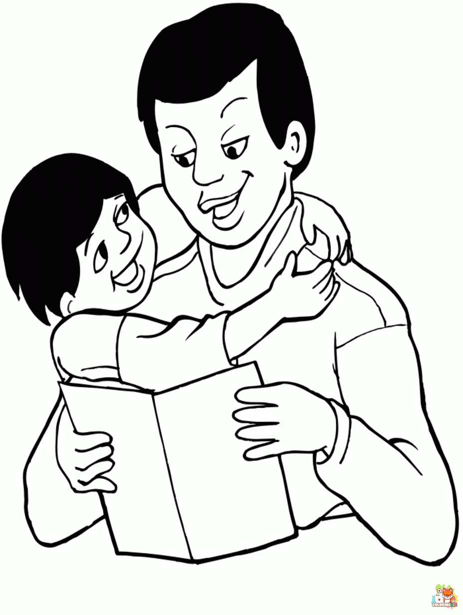 daddy coloring pages printable free