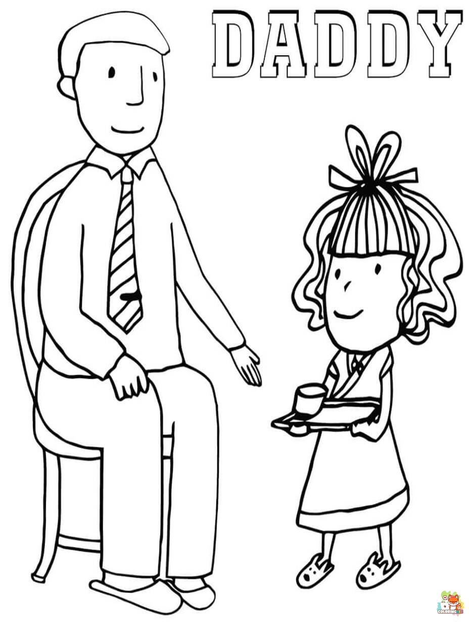 daddy coloring pages printable