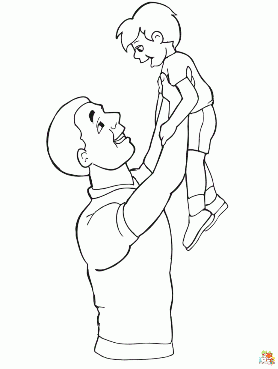 daddy coloring pages to print