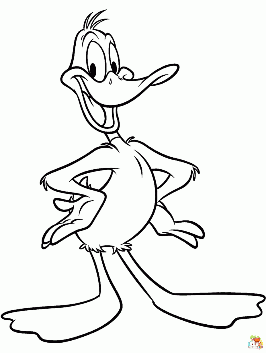 daffy duck looney tunes coloring pages 1