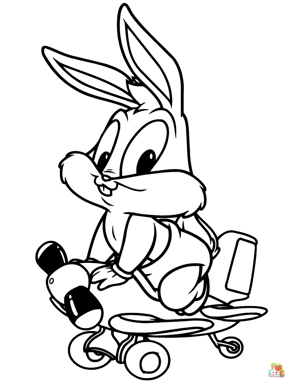 daffy duck looney tunes coloring pages free