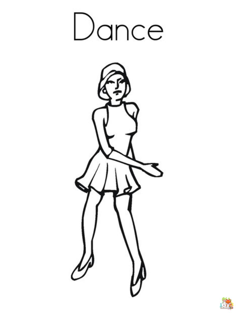 dance coloring pages 5