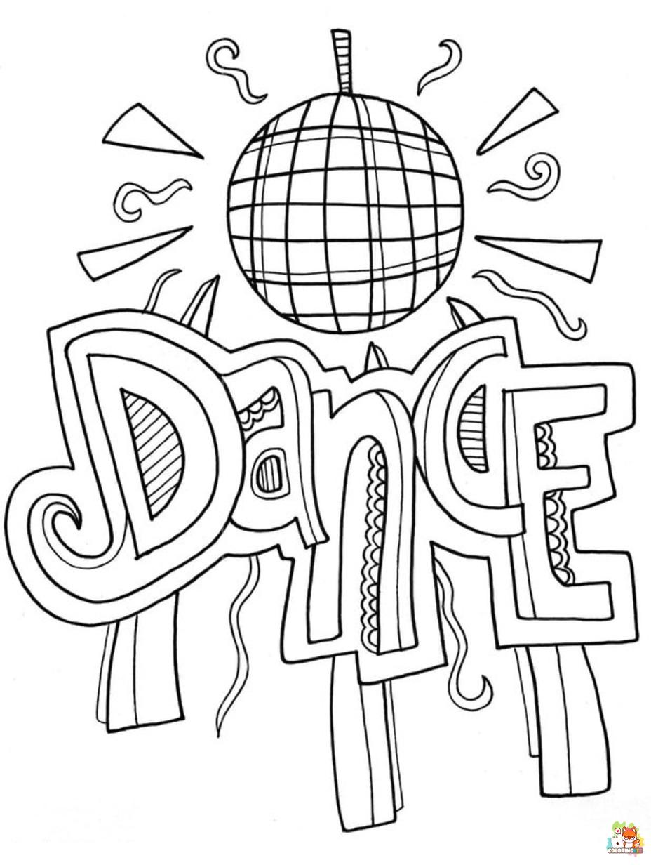 dance coloring pages 6