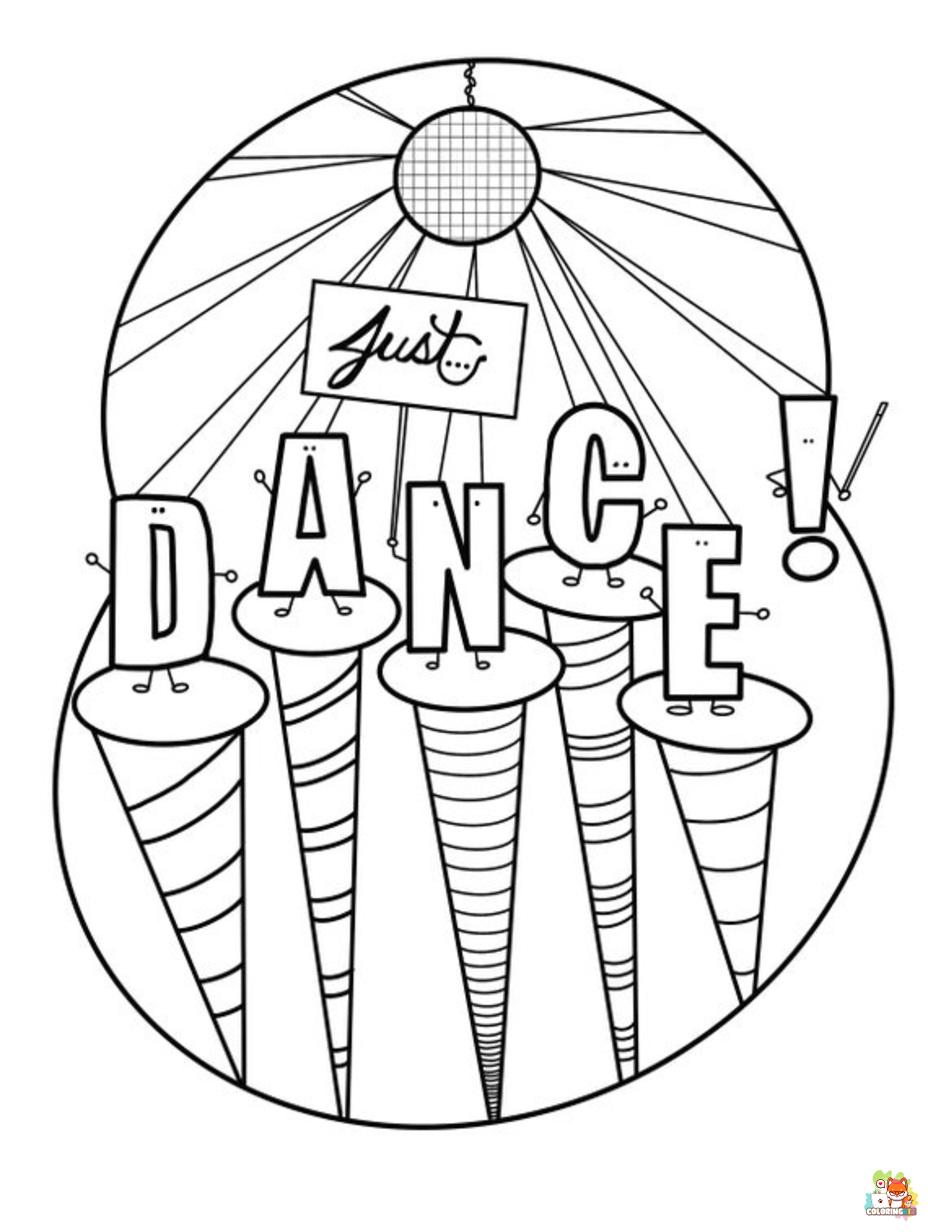 dance coloring pages 7
