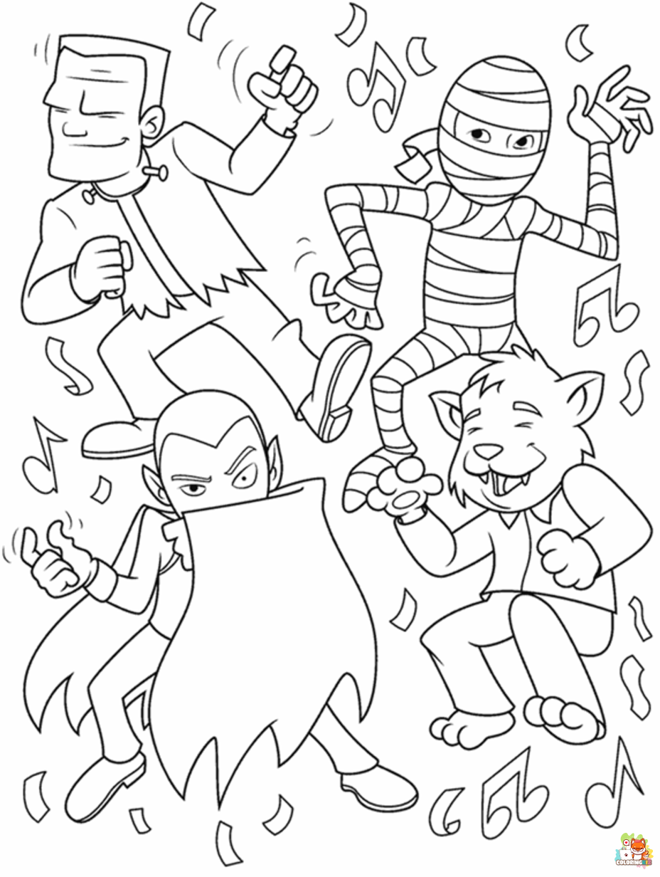 dance coloring pages free