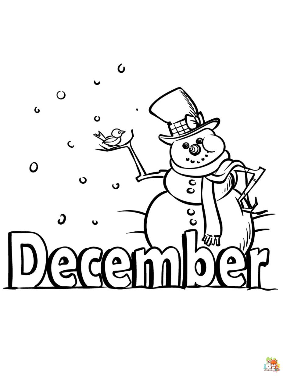 december coloring pages 1