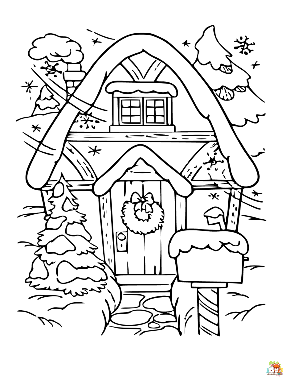 december coloring pages free