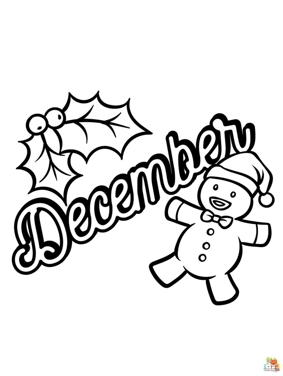 december coloring pages to print