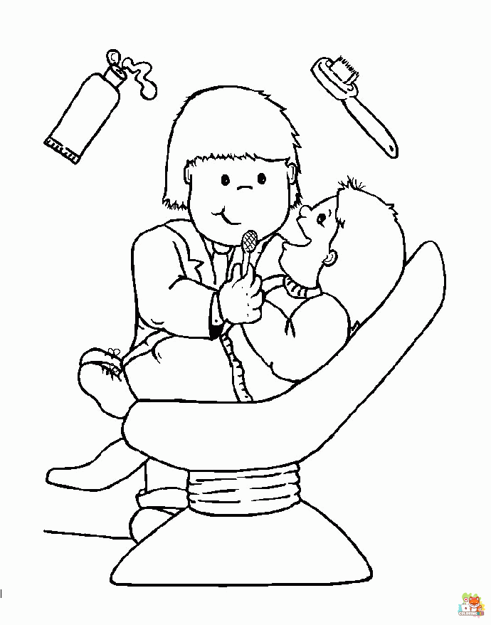 dentist coloring pages 2