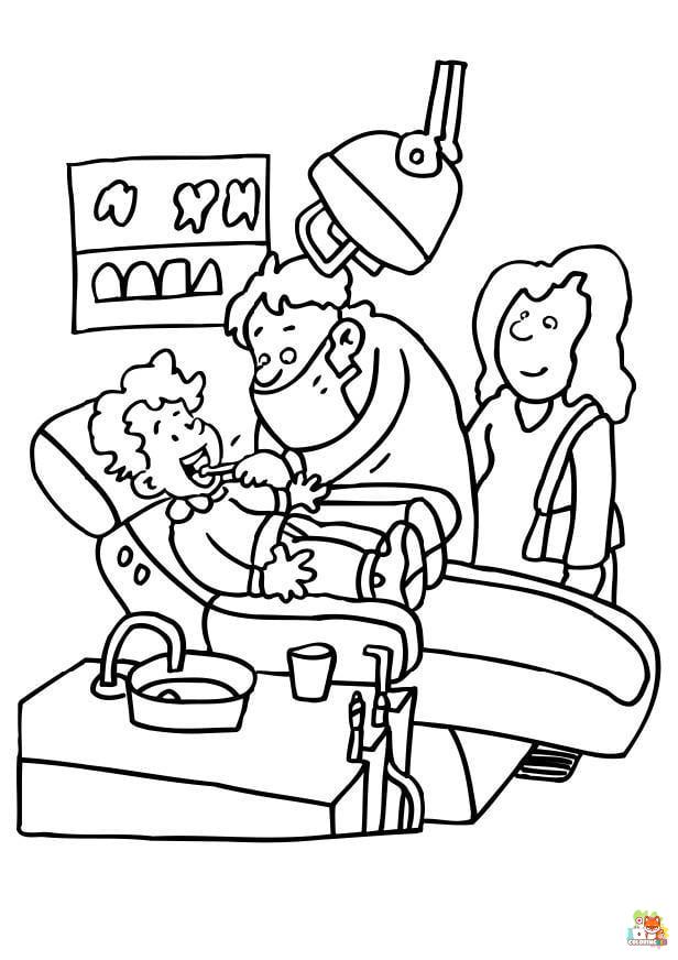 dentist coloring pages 2