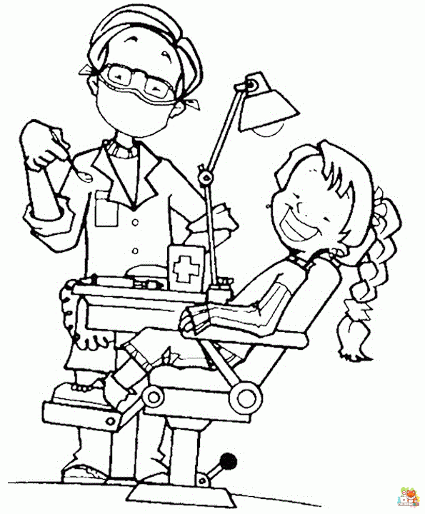 dentist coloring pages 3