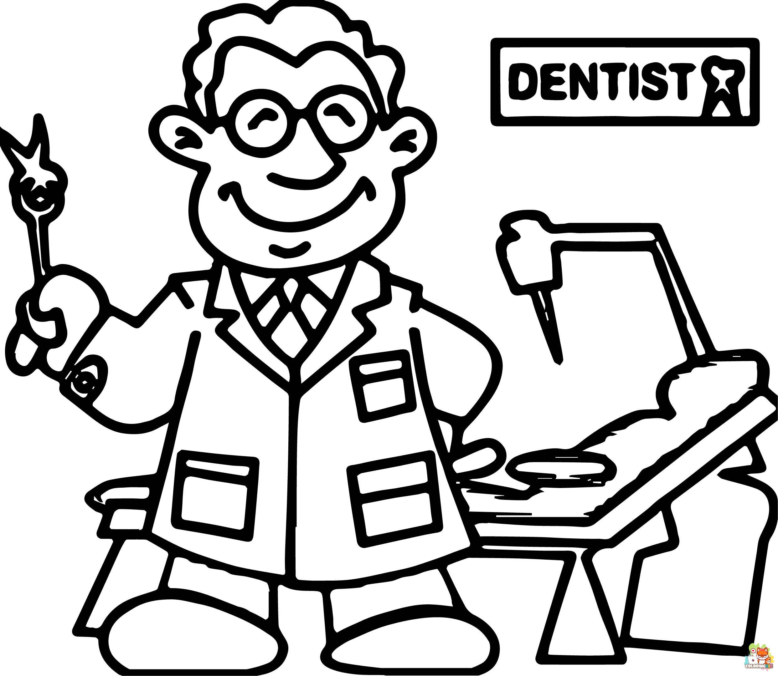 dentist coloring pages 4