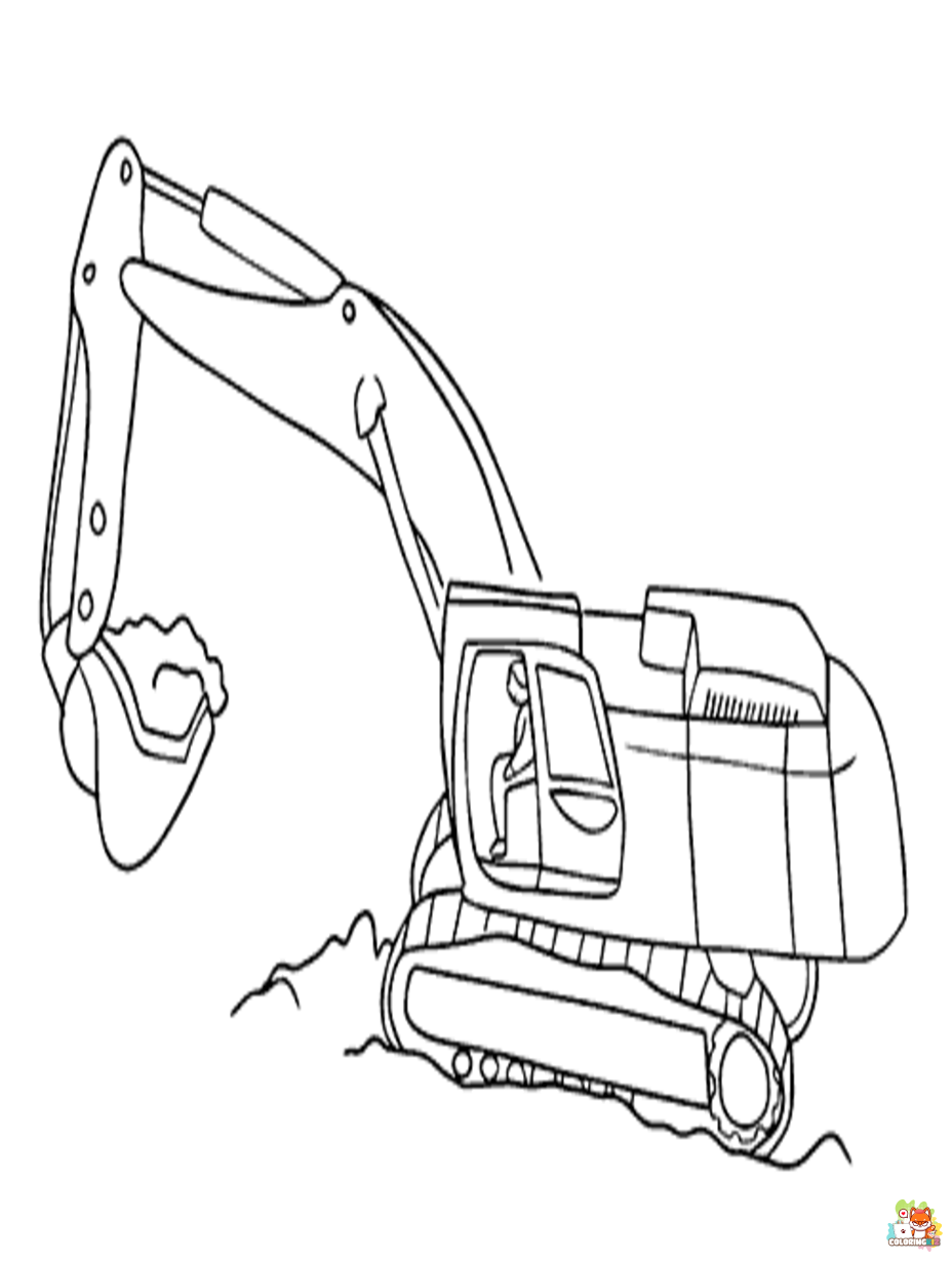 digger coloring pages to print