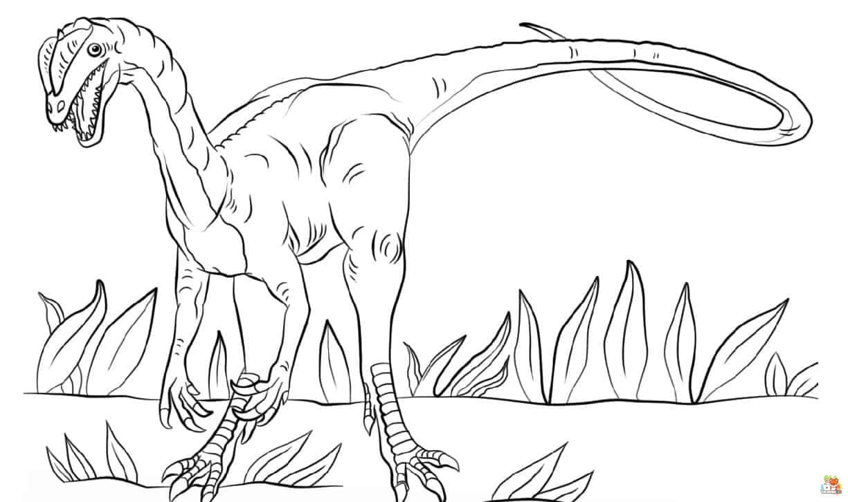 dilophosaurus coloring pages free 1