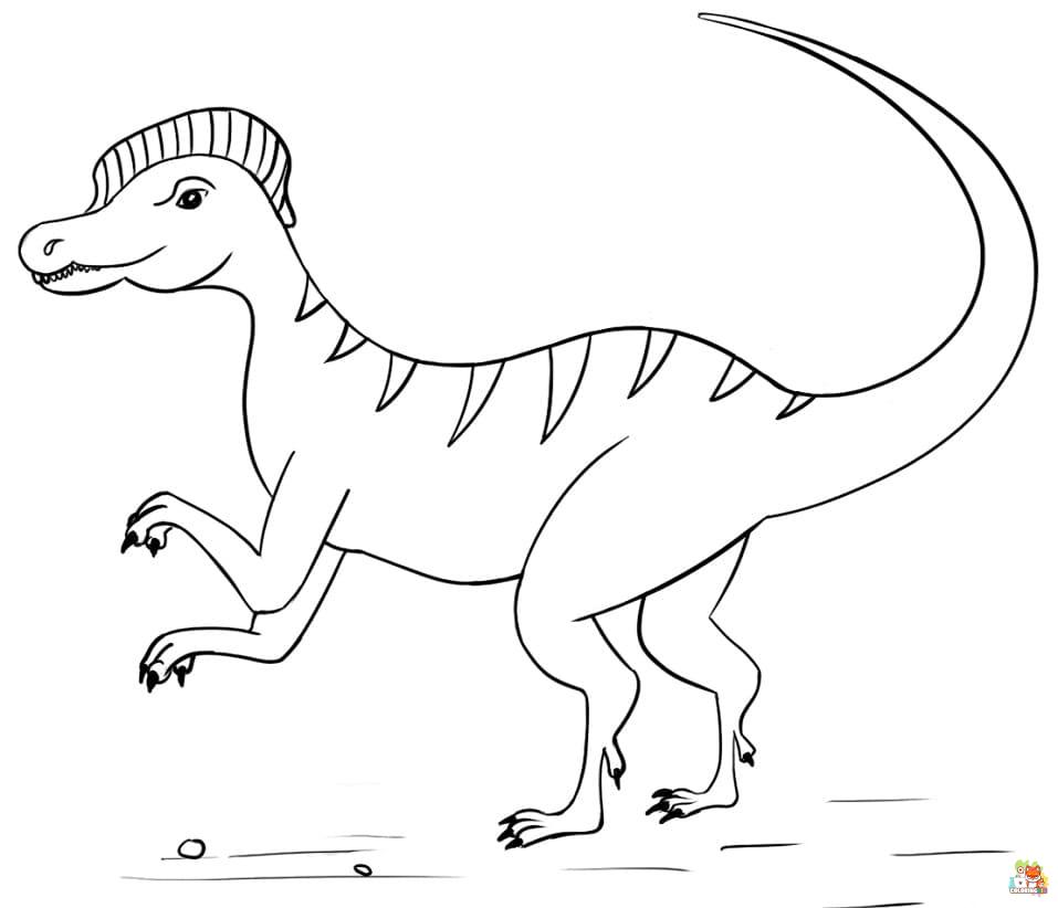 dilophosaurus coloring pages to print 1