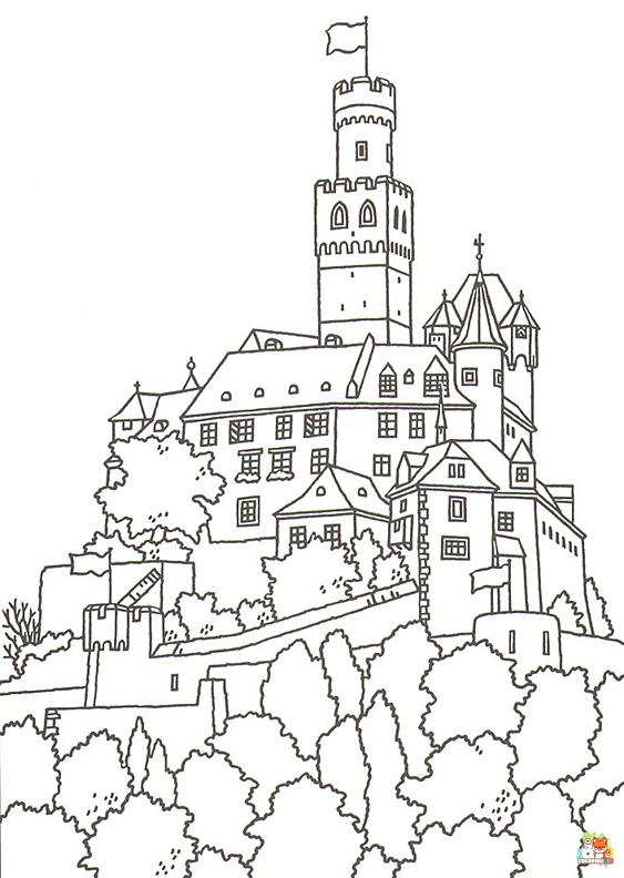 disney castle coloring pages free