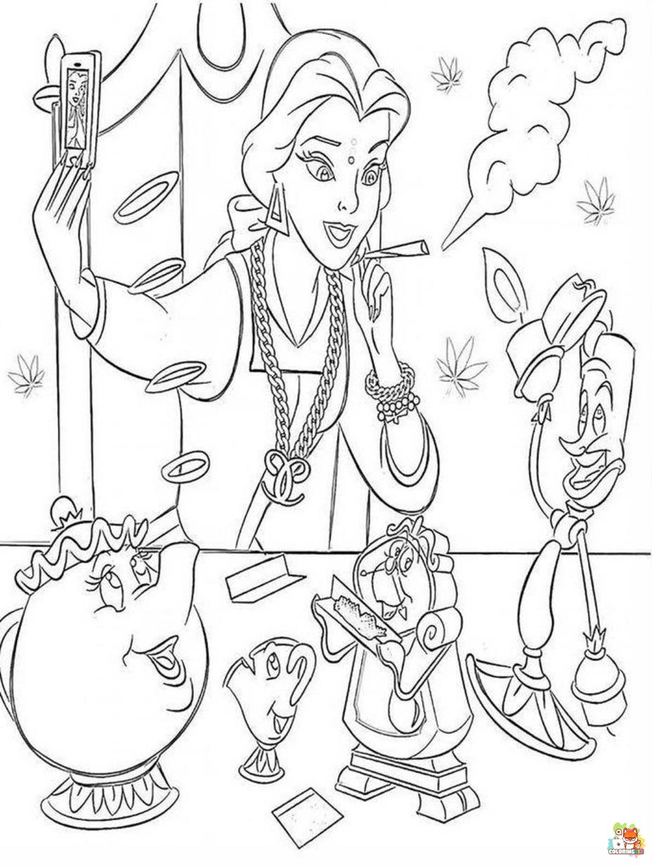 disney stoner coloring pages to print