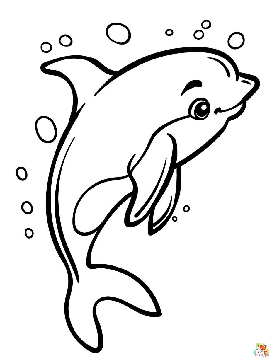 dolphins coloring pages 1