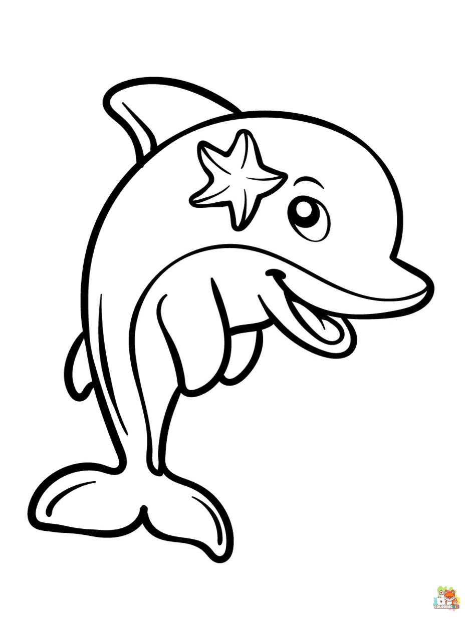 dolphins coloring pages 2