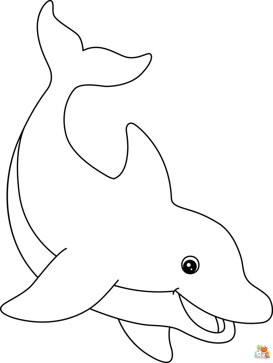 dolphins coloring pages free